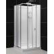Shower Cubicles With Round Sliding Door , Size Can Be Ordered , Artical Glass , Aluminium Frames