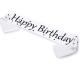 White Color Personalised Birthday Sash Various Color Heat Transfer Printing