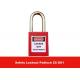 38mm Steel Shackle ABS Safety Lockout Padlocks with English Danger Warning