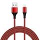 iPhone 5 6 8 Pin Nylon Braided Cable Aluminum Alloy Housing Dual Color