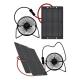 Solar Powered USB Fan Solar Panel Mini Portable Metal Fan Cooling Ventilation