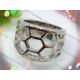 Supply Betrothal Jewelry Silver Stainless Steel Wide Steel Gothic Ring 