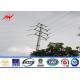 10m Q345 hot dip galvanized electrical power pole for transmission line