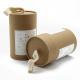 Natural Color Brown Cardboard Tube Gift Box With Fabric Top Handle OEM ODM