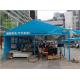 Blue Tent Shade Structure Retail Trade / Exhibition Marquee Eco Friendly