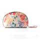 Half Moon Bride Floral Palm Pouch Cosmetic Makeup Bag for Travel