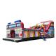 Firetruck World Slide Theme Large Inflatable Slide With Digital Printing