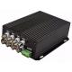 8 BNC 1 Data Fiber Video Digital Converter , Coaxial Analog Video Optical Transceiver