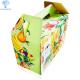 OEM ODM Logo Triple Wall Corrugated Boxes With Handle Fruit Packing