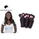 Natural Black Loose Wave 6A Remy Hair , Unprocessed Human Hair Weaving