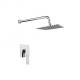 Single lever concealed in-wall bath or shower mixer with rainshower and handshower bathroom chrome brass tap faucet OEM
