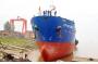 The Third Bitumen Carrier with the Biggest Tonnage Undertaken by Gezhouba Group Machinery & Ship Co., Ltd. of China (GMSC) Glided into the Sea