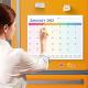 Custom Wall Calendar Featuring 12 Photos and Major US Holidays Marked 12 X 12 Inches for Your Business