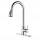 Hotel SUS 304 Brushed Black Pull Out Hot And Cold Water Bathroom Kitchen Sink Mixer Faucets
