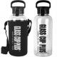 1000ml Glass Water Bottle With Silicone Sleeve And Leakproof Lid