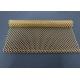 Gold Bronze Color Decorative Metal Mesh Curtain Coil Drapery Panel Wall