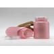 Pink Medicine Pill Bottles Tablet Capsule Frost Bottle With Child Proof Cap