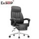 Contemporary 360 Swivel Black Leather Chair For Office Furniture