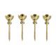 Gold Metal Screw In Coffin American Style , Coffins And Caskets Accessories