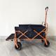 Outdoor OEM Wheel Customized Color Picnic Shopping Trolleys Folding Wagon
