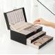 Greaseproof Leather Jewelry Packaging Box Varnishing Recyclable