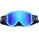 Blue Color Polarized Snowboard Goggles Double Layer Detachable PC Lens