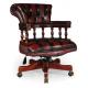 classical Europe style chesterfield swivel arm chair