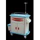 Ambulance Stainless Steel Medical Trolley , Stainless Steel Trolley With Drawers
