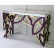 Interior Colorful Mirrored Console Table 100cm Long Easy Clear Durable Material