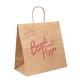 Brown/White/Customized Twist Handle Paper Bag 10kg For Shopping Gift Retail