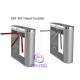 Stainless Steel High Speed Gate Access Control Turnstiles single or bi directional