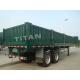 2 axle heavy duty trucks Side Wall Semi Trailer - TITAN VEHICLE