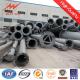 Conical Galvanized Steel Power Line Pole AWS D1.1 For 220Km/H Wind Pressure