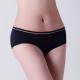 Lady underwear,  plain black fashion design,   soft weave.  XLS032 ,woman  underwear