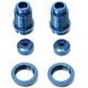 Blue Oxidation 0.02MM CNC Aluminum Parts 4 Axis CNC Mills