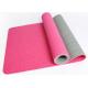6mm pink colour two layer non-slip TPE yoga mat