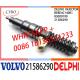 21586290 BEBE4C14001 85000190 Common Rail Fuel Diesel Injector BEBE4C14001 85000190 21586290 E1 for VOL 9.0 LITRE TRUC