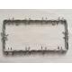 YK-LPF849 American Car License Plate Frame Barbed Wire Shape Chrome Zinc Alloy License Plate Frame China Manufacture