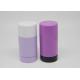 Custom Color Cylinder Empty Deodorant Sticks 30g 50g 75g With Cap / Bottom Filling