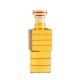 Electroplated Yellow Glass Vodka Tequila Bottle 500ml with Custom-made Sealing Type