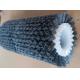 Abrasive Nylon Bristle Zig Zag Connection Roller Brushes For Wood Polishing