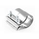 Car Part Stainless Steel Exhaust Sleeve Butt Joint Clamp Exhaust Pipe Sleeve Coupler 2.0 2.25 2.5 3.0 4.0