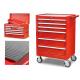 SPCC Material Lockable Tool Cabinet , Ball Bearing Drawer Slides PVC Casters