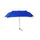 Blue Color Mini Travel Three Fold Umbrella Round Platic Handle No Print