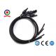 2.5mm 14AWG Solar Panel Extension Cable Copper Wire Black And Red With Connector