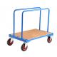 Fabrication Plasterboard Sheet Trolley Metal Utility Cart 500KGS Capacity