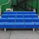 4 Rows Outdoor Aluminum Bleacher Seating With Plastic Seats