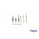 DLC Coated Type Dental Zirconia Milling Burs High Strength For CAD CAM System