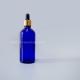 SXB-07 5ml  glass essential oil bottle blue glass bottle clear with eye dropper with tamper from China manufacture