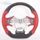 Red Leather Sports A90 Supra Steering Wheel Toyota Alcantara